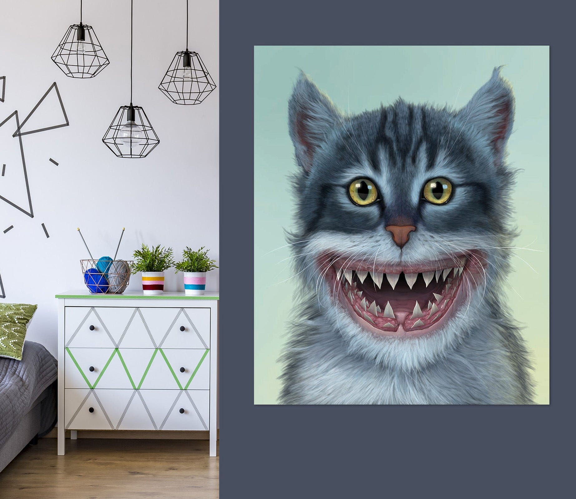 3D Sharkitten 071 Vincent Hie Wall Sticker Wallpaper AJ Wallpaper 2 