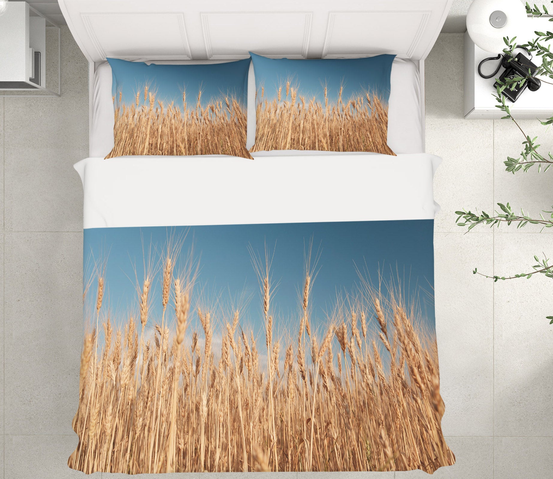 3D Reeds 61016 Bed Pillowcases Quilt