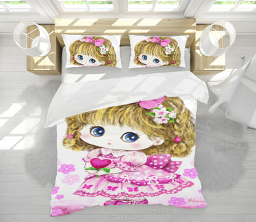 3D Princess Girl 5827 Kayomi Harai Bedding Bed Pillowcases Quilt Cover Duvet Cover