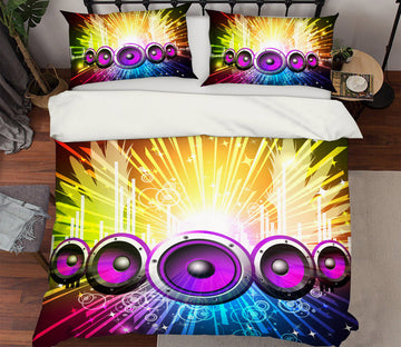 3D Purple Horn 12064 Bed Pillowcases Quilt