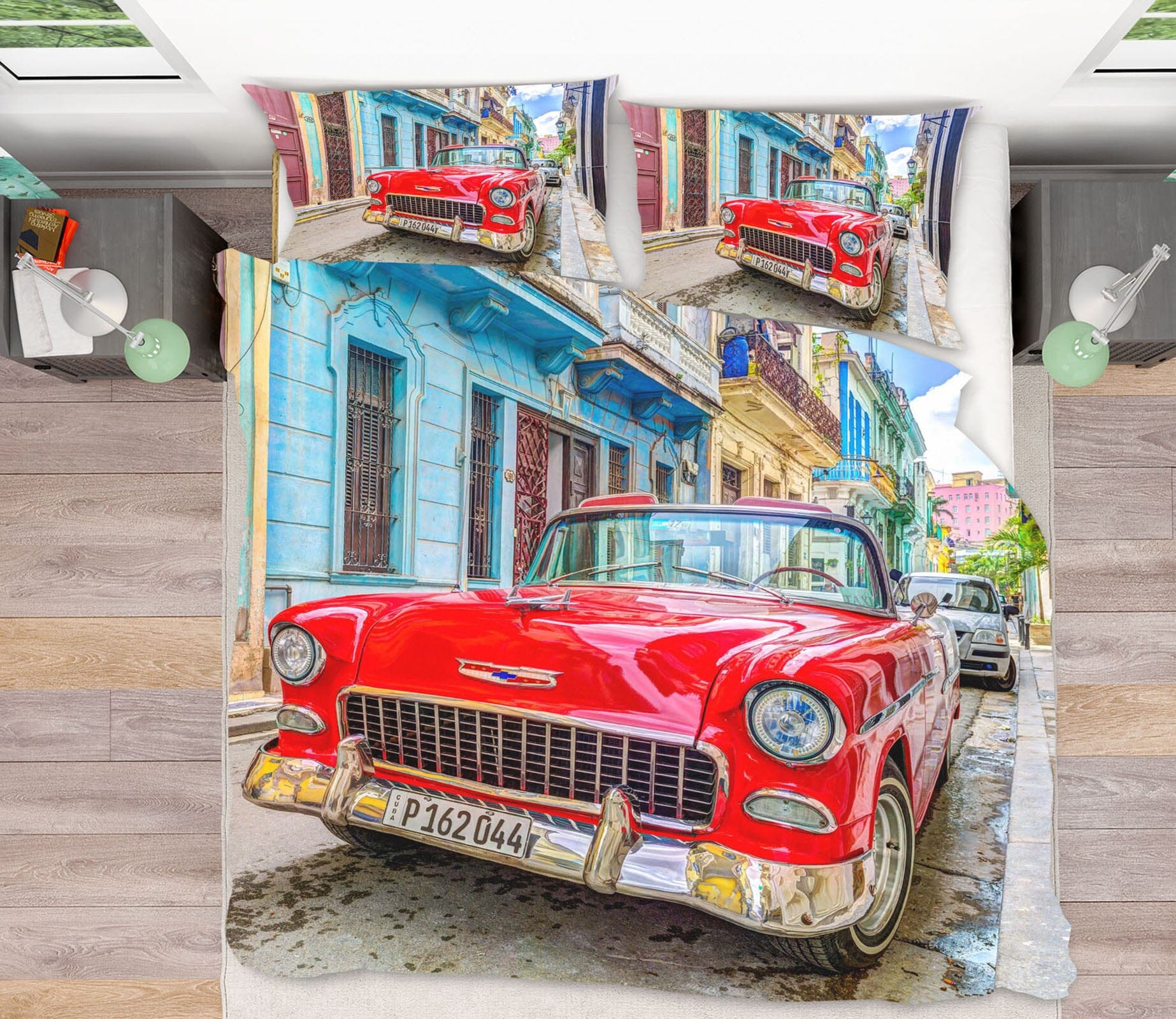 3D Red Truck 2020 Assaf Frank Bedding Bed Pillowcases Quilt Quiet Covers AJ Creativity Home 