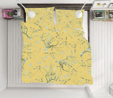 3D White Plum 157 Uta Naumann Bedding Bed Pillowcases Quilt