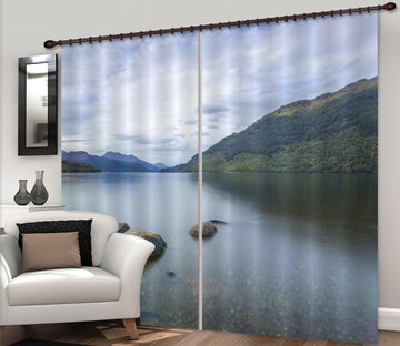 3D Stone Lake 042 Assaf Frank Curtain Curtains Drapes