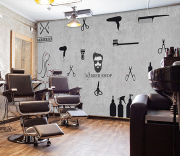 3D Short Hair 1404 Barber Shop Wall Murals Wallpaper AJ Wallpaper 2 