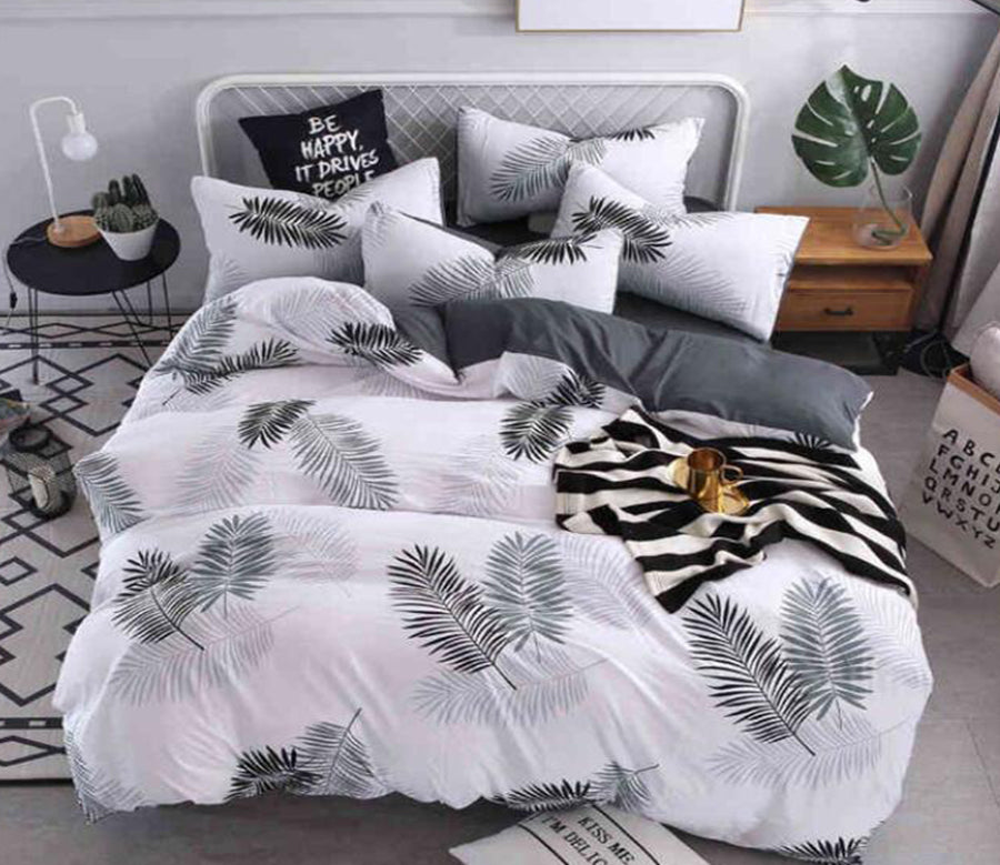 3D Ash Leaves 7014 Bed Pillowcases Quilt