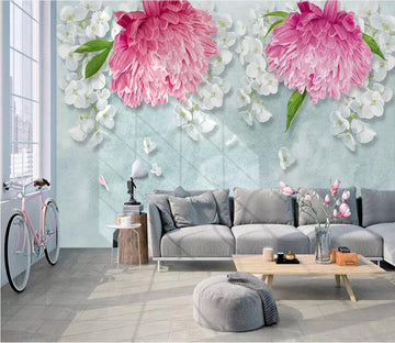 3D Pink Flower 1568 Wall Murals Wallpaper AJ Wallpaper 2 