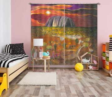 3D Grassland 057 Michael Sewell Curtain Curtains Drapes Curtains AJ Creativity Home 