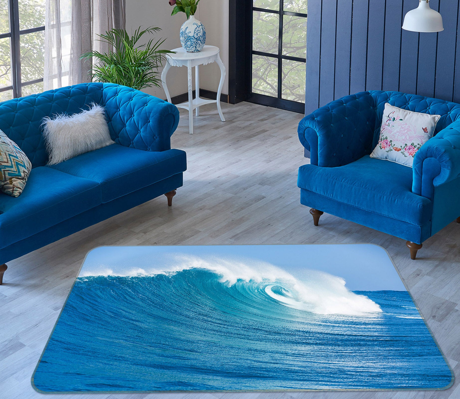 3D Waves 36012 Non Slip Rug Mat