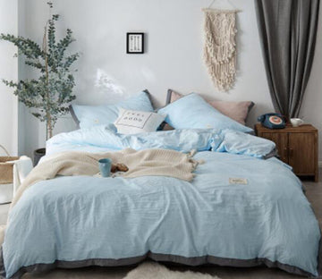 3D Water Blue 17036 Bed Pillowcases Quilt