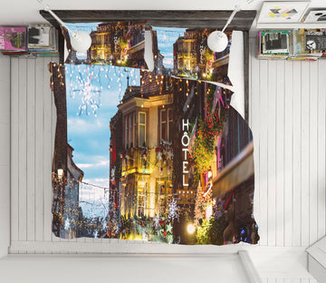 3D House 50036 Christmas Quilt Duvet Cover Xmas Bed Pillowcases