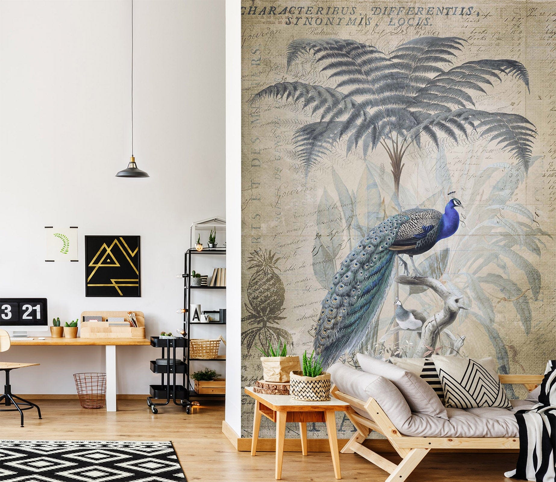 3D Forest Peacock 1028 Andrea haase Wall Mural Wall Murals Wallpaper AJ Wallpaper 2 