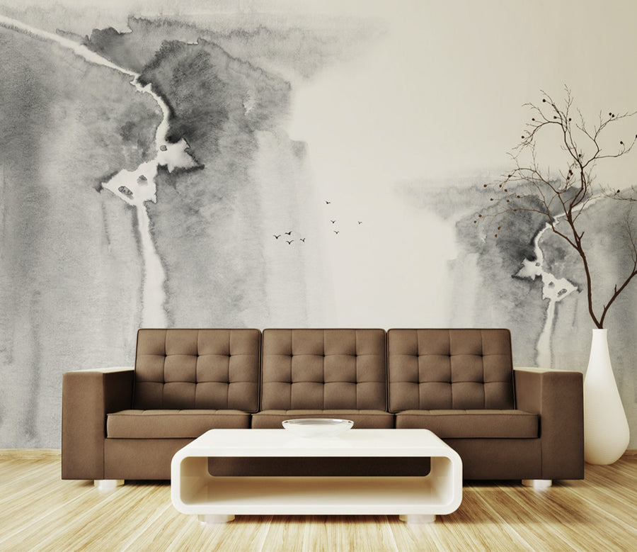 3D Abstract Mountain WG148 Wall Murals