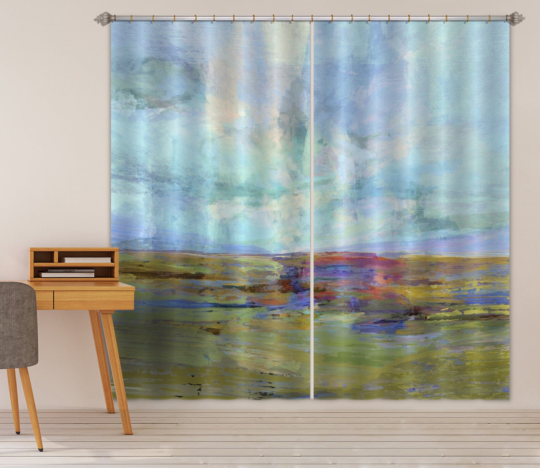 3D Green Grassland 056 Michael Tienhaara Curtain Curtains Drapes Curtains AJ Creativity Home 