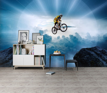 3D Mountain Bike 135 Vehicle Wall Murals