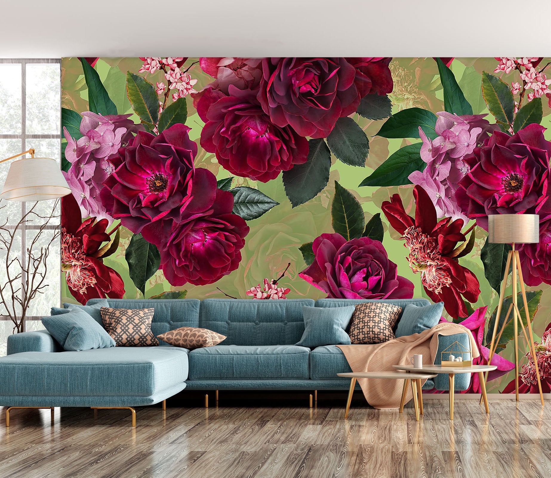 3D Branch Flower 155 Uta Naumann Wall Mural Wall Murals