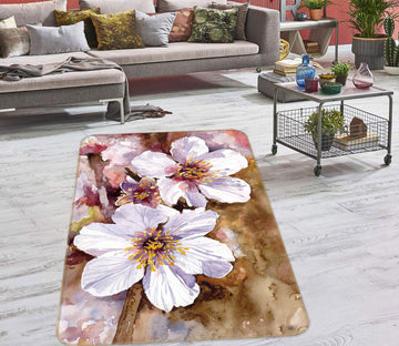 3D Flowers 27016 Non Slip Rug Mat