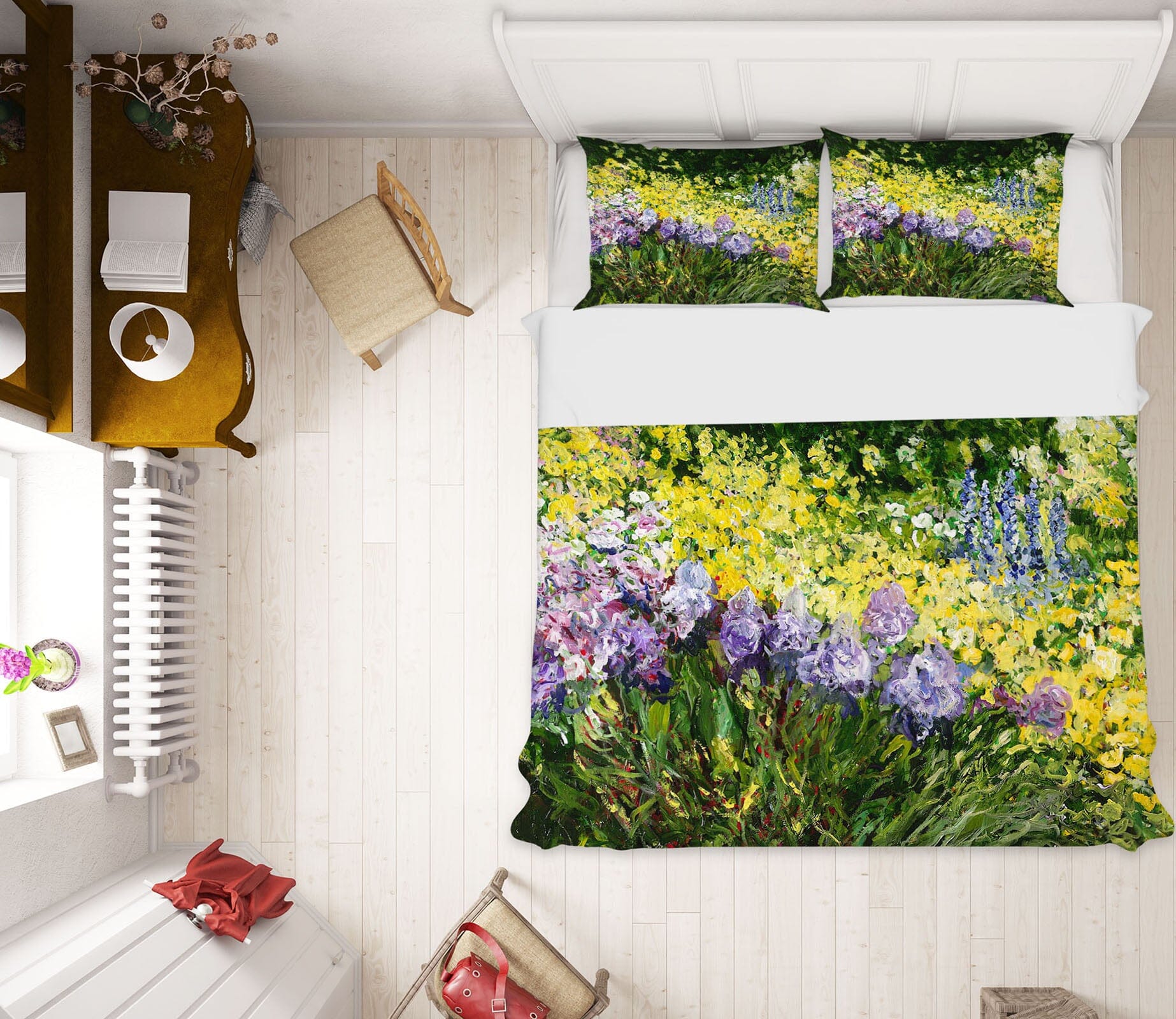3D Flowers Everywhere 2003 Allan P. Friedlander Bedding Bed Pillowcases Quilt Quiet Covers AJ Creativity Home 