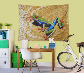 3D Frog 11824 Dena Tollefson Tapestry Hanging Cloth Hang