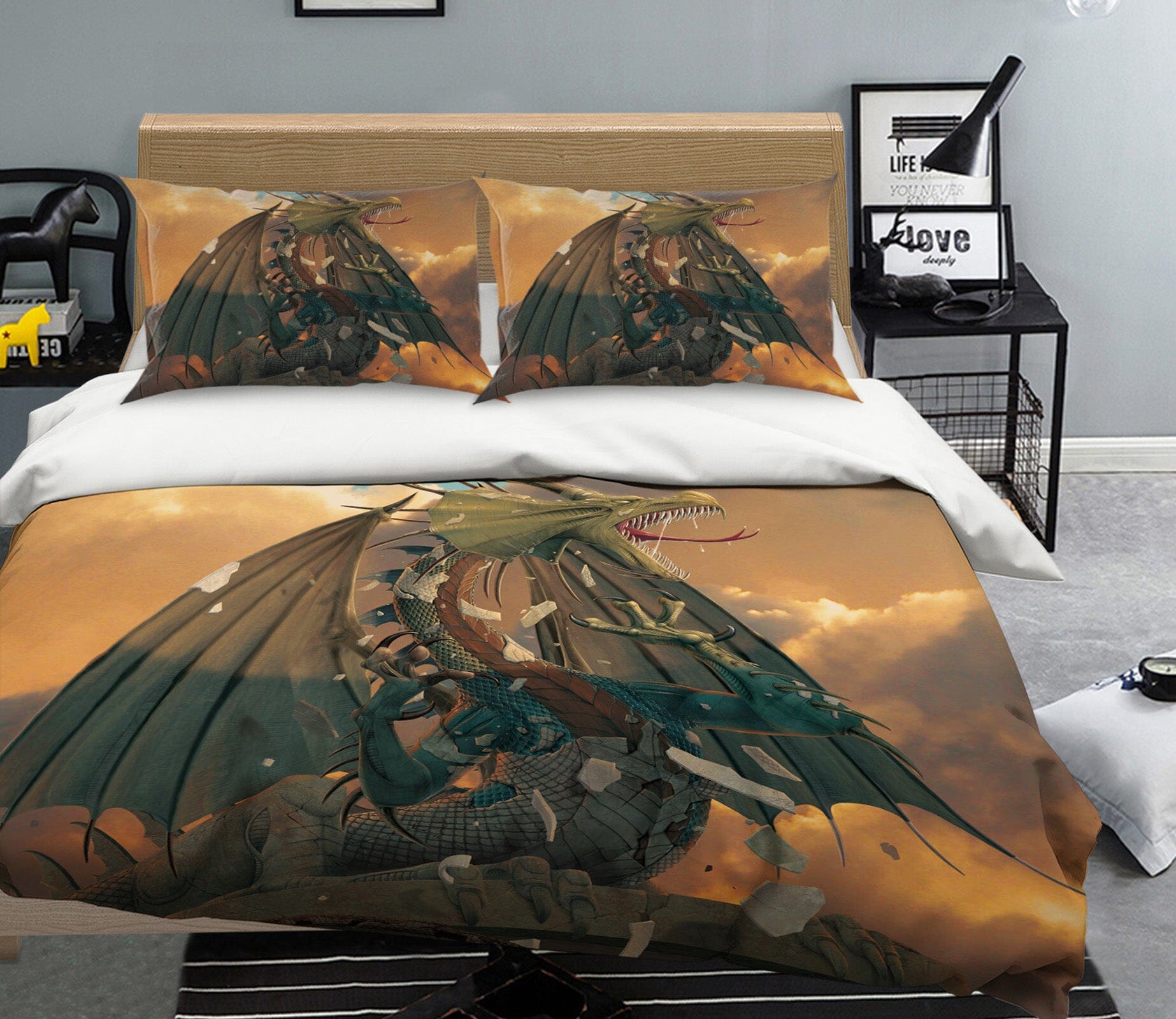 3D The Awakening 086 Bed Pillowcases Quilt Exclusive Designer Vincent Quiet Covers AJ Creativity Home 