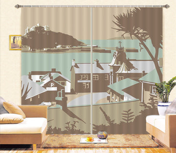 3D Marazion 119 Steve Read Curtain Curtains Drapes Curtains AJ Creativity Home 