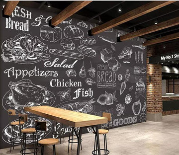 3D Burger 1331 Food Wall Murals Wallpaper AJ Wallpaper 2 