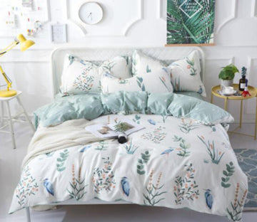 3D Leaves 18139 Bed Pillowcases Quilt