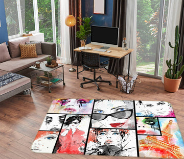 3D Plaid Sunglasses Women 77126 Non Slip Rug Mat