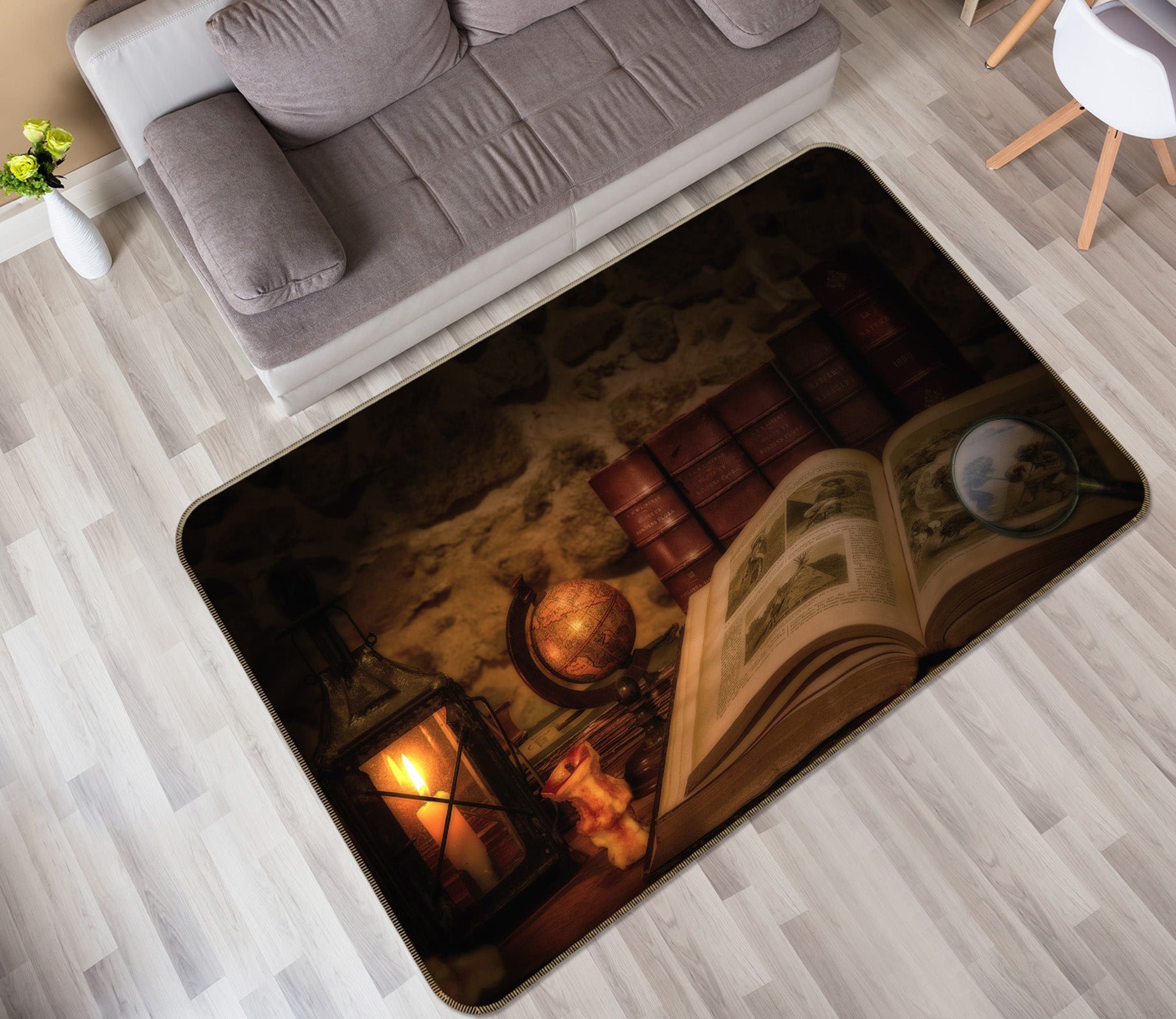 3D Book 36182 Non Slip Rug Mat