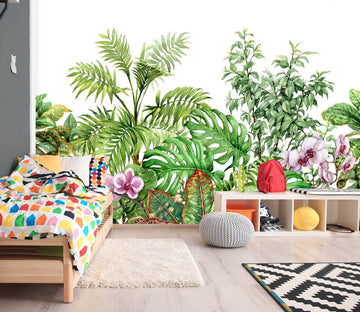 3D Green Leaves 1141 Wall Murals Wallpaper AJ Wallpaper 2 
