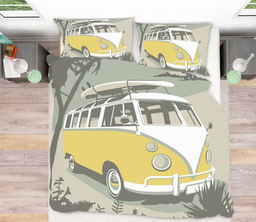 3D St Ives Camper 2068 Steve Read Bedding Bed Pillowcases Quilt Quiet Covers AJ Creativity Home 