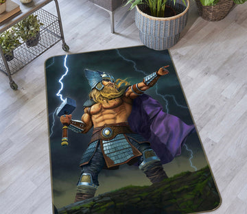 3D Thor God Of Thunder 1073 Vincent Hie Rug Non Slip Rug Mat Mat AJ Creativity Home 