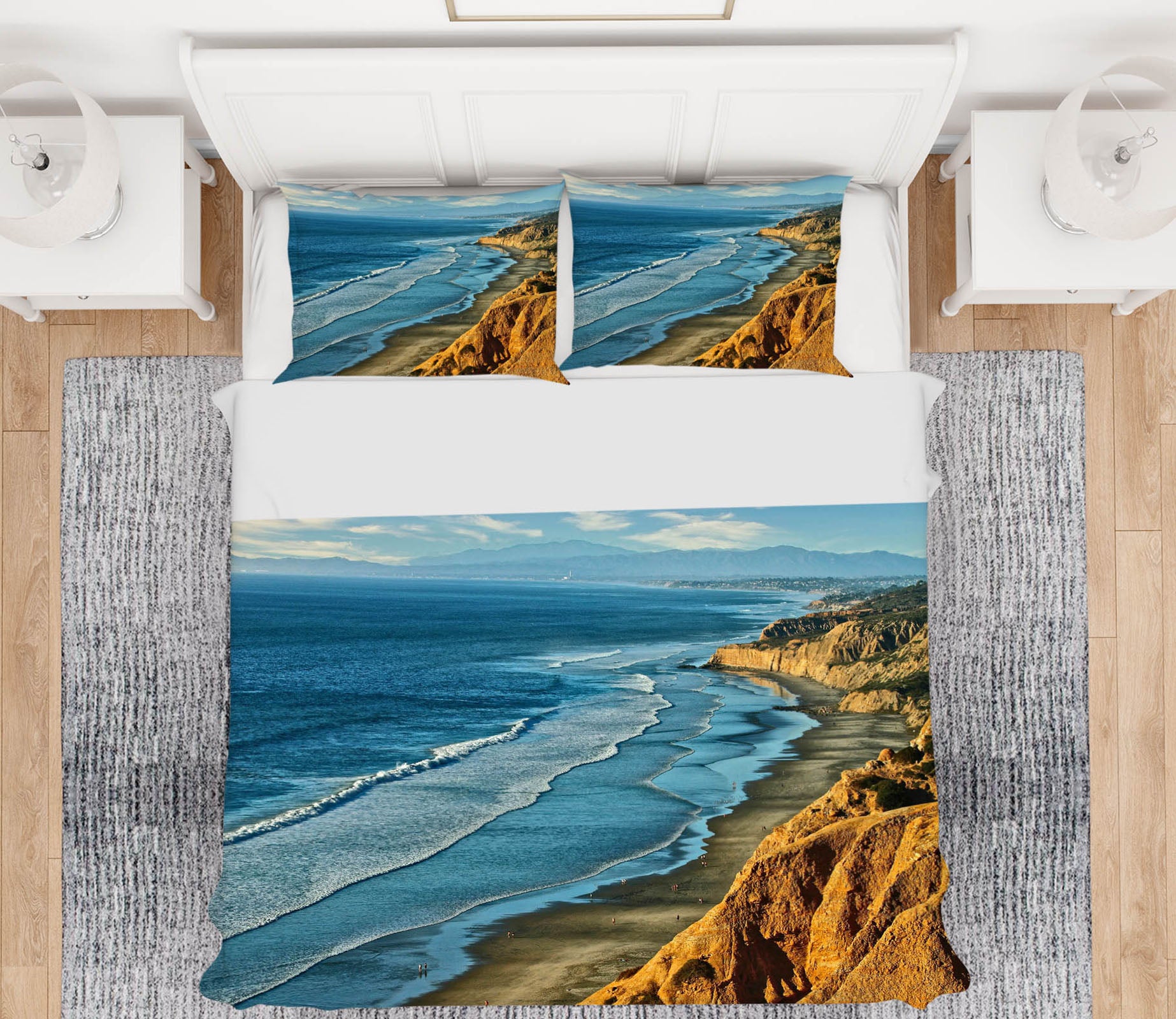 3D Ocean Seaside 8691 Kathy Barefield Bedding Bed Pillowcases Quilt