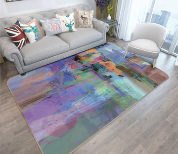 3D Purple Graffiti 117 Michael Tienhaara Rug Non Slip Rug Mat Mat AJ Creativity Home 