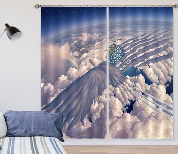 3D Clouds 86087 Jerry LoFaro Curtain Curtains Drapes