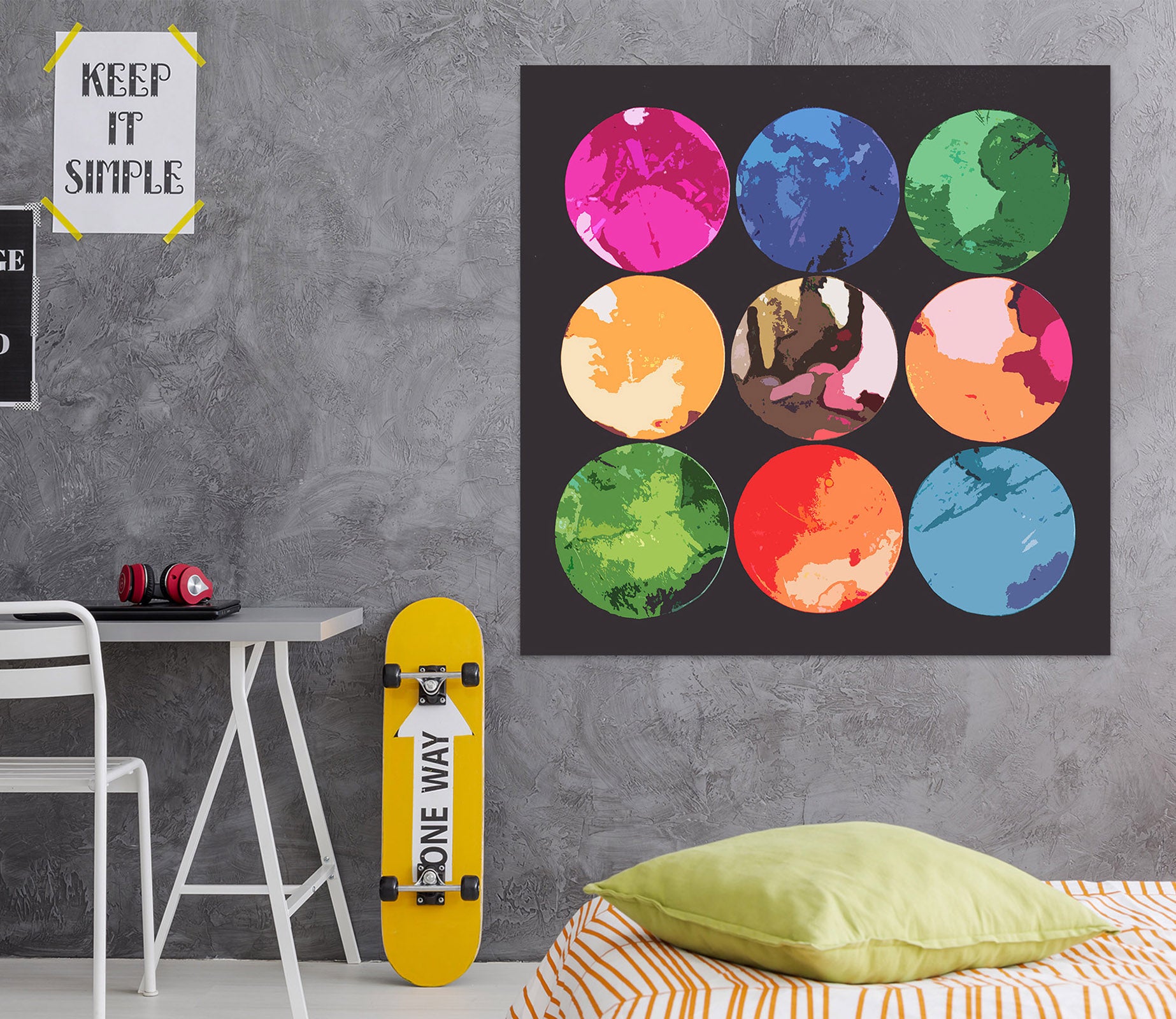 3D Color Circle 70147 Shandra Smith Wall Sticker