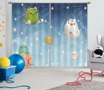 3D Cute Bug 737 Curtains Drapes Wallpaper AJ Wallpaper 