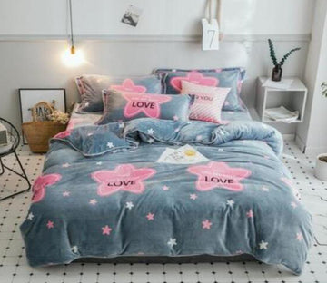 3D Five-Pointed Star 30258 Bed Pillowcases Quilt
