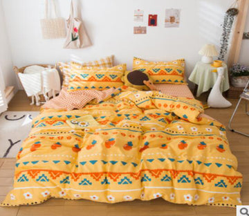 3D Yellow Carrot Pattern 40218 Bed Pillowcases Quilt