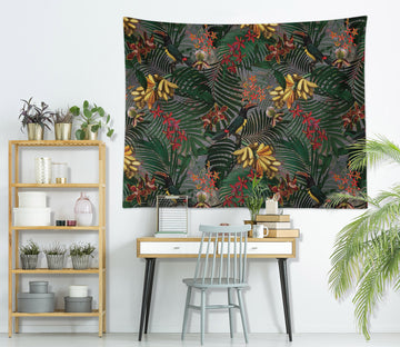 3D Banana Leaves 912 Uta Naumann Tapestry Hanging Cloth Hang