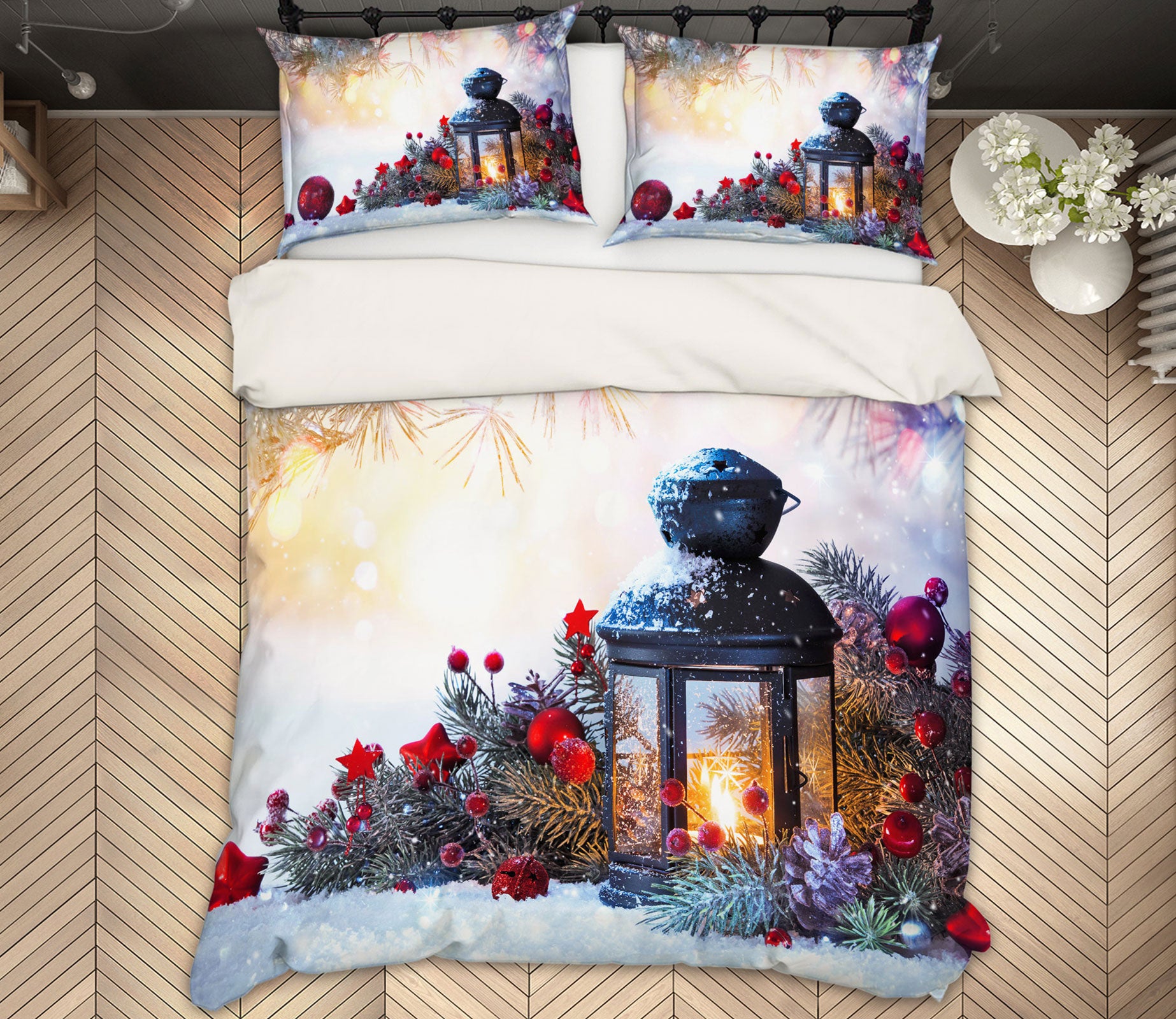 3D Flower Light 14070 Bed Pillowcases Quilt