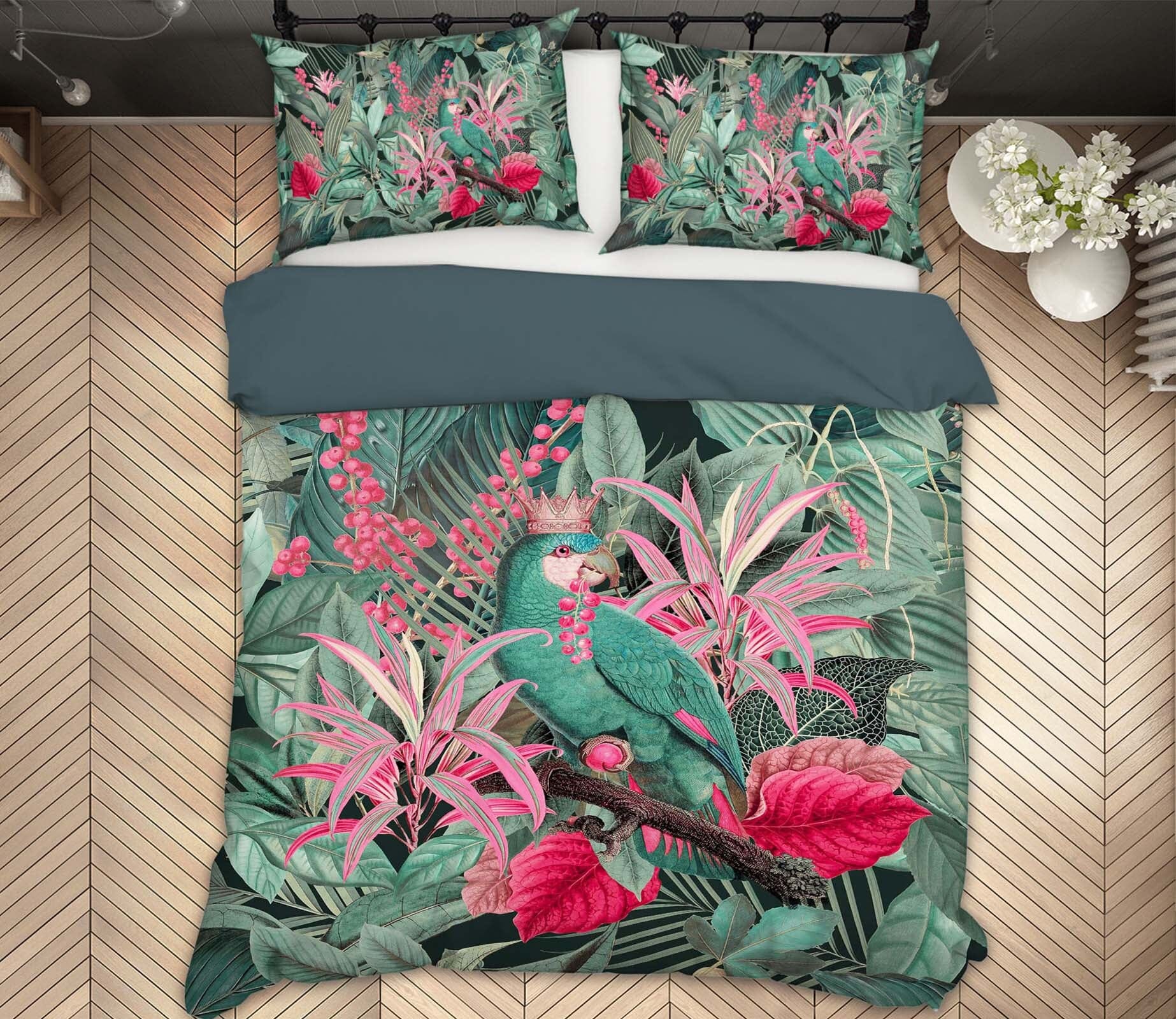 3D Bright Red Flower 103 Andrea haase Bedding Bed Pillowcases Quilt Quiet Covers AJ Creativity Home 