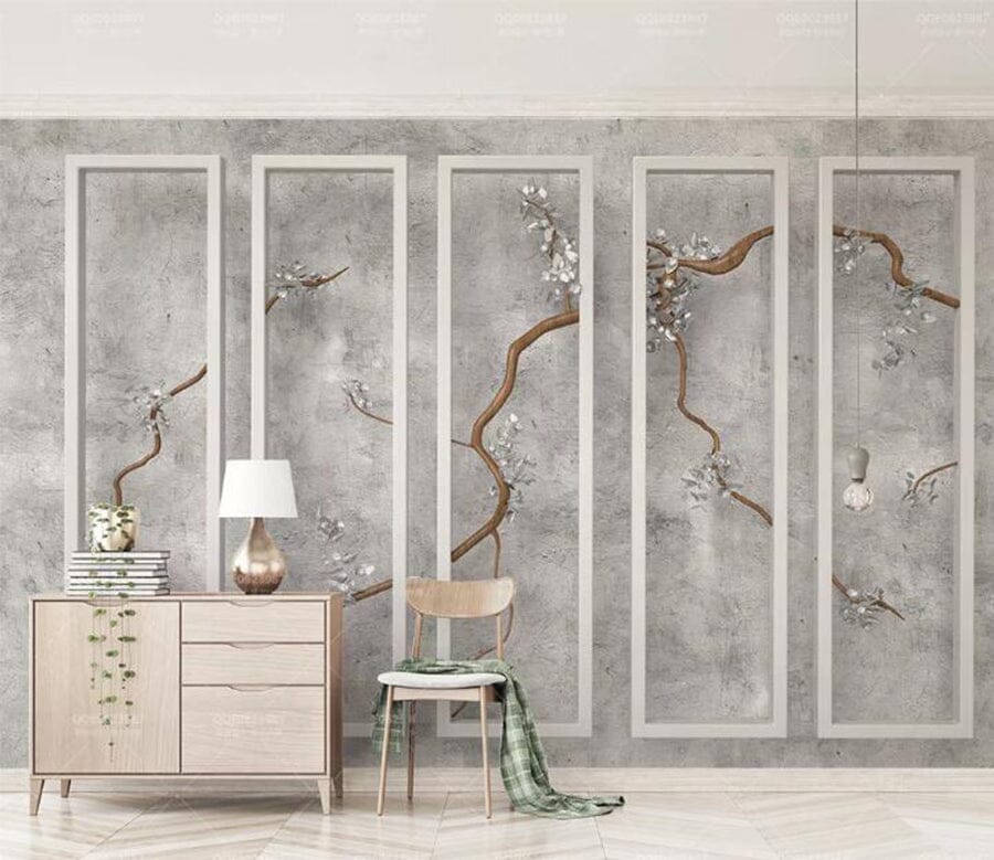 3D Branch Flower WC261 Wall Murals Wallpaper AJ Wallpaper 2 