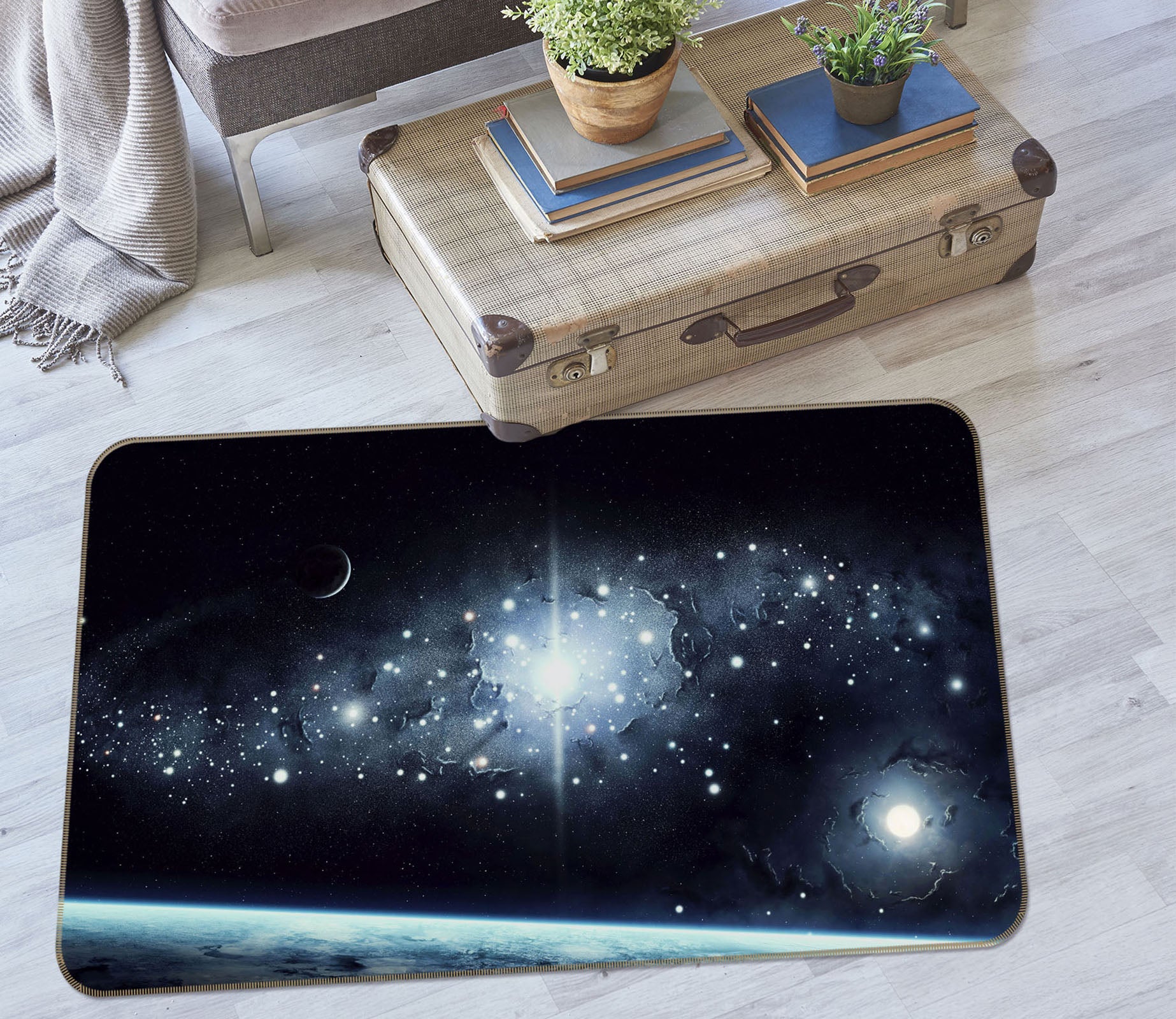 3D Planet Starlight 31155 Non Slip Rug Mat