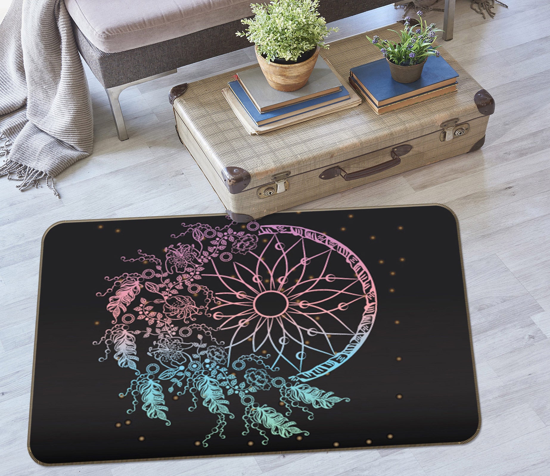 3D Dreamcatcher 37055 Non Slip Rug Mat