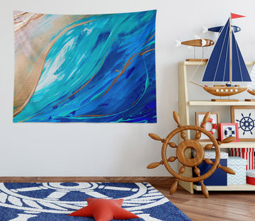 3D Blue Texture 3422 Skromova Marina Tapestry Hanging Cloth Hang