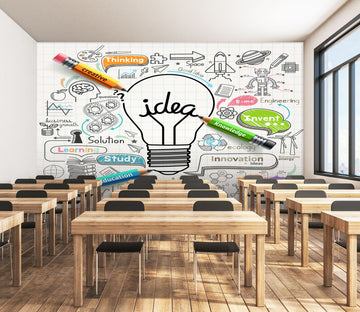 3D Cartoon Pen 156 Wall Murals