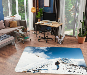 3D Snowy Mountain 77139 Non Slip Rug Mat