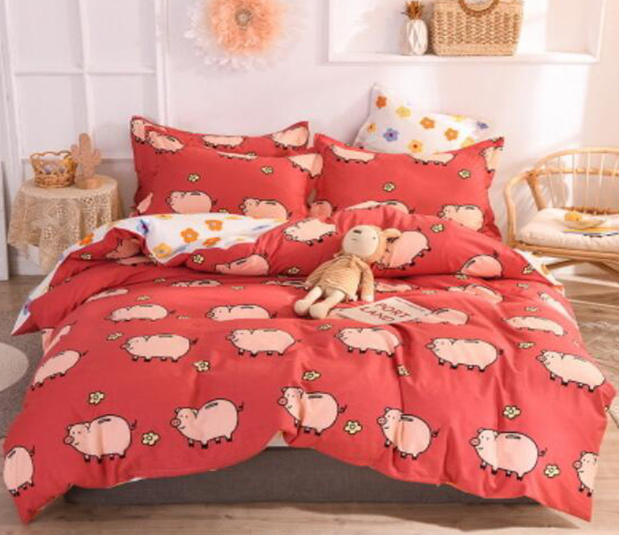 3D Pig Pattern 30196 Bed Pillowcases Quilt