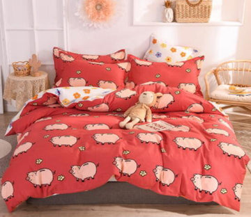 3D Pig Pattern 30196 Bed Pillowcases Quilt