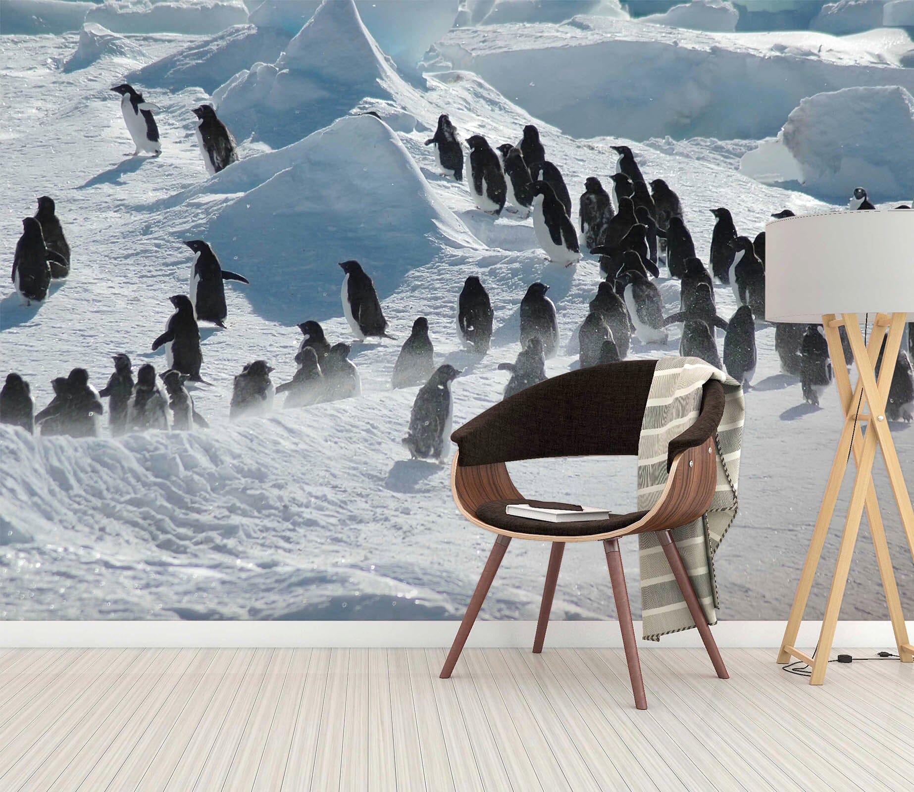 3D Penguin Antarctic 366 Wall Murals Wallpaper AJ Wallpaper 2 